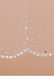 Shinning Tulle Double Layer Short Wedding Veil With Beading ,WV0124