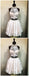 Cheap Halter Two Piece Cute Lace Homecoming Dresses 2018, CM497 - SposaBridal