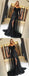 Black Lace Tulle Newest Mermaid Prom Dress, Long Sleeves Prom Dresses, Evening Dress, PD0443 - SposaBridal