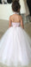 A-line Halter Two Pieces Tulle Unique Flower Girl Dresses, FG145