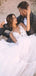 Sexy Spaghetti Strap V-neck Backless A-line Lace Beach Wedding Dresses, WD0610