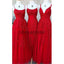 A-line Mermaid Red Mismatched Lace Long Modest Prom Dresses PD2138
