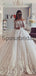 A-line Off the Shoulder Modest Lace Vintage Wedding Dresses WD0405