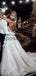 A-line Sweatheart Appliques Beach Long Modest Wedding Dresses WD0538