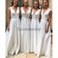 A-line V-Neck Sleeveless Elegant Floor-length Bridesmaid Dresses WG607