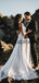 Attractive Lace A-line Country Illusion Long Wedding Dresses WD0569