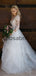 Attractive Top Lace Long Sleeves A-line Long Wedding Dresses WD0570