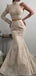 Fashion Mermaid Long Sleeve One Shoulder Evening Prom Dresses PD2392