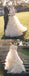 Gorgeous Lace V-neck Ruffles Tulle Ball Gown Wedding Dresses WD0362