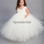 Ivory Tulle Cute Unique Lovely Custom Flower Girl Dresses, FG135