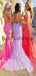 Mermaid Elegant Lace Most Popular Modest Long Prom Dresses  PD2268