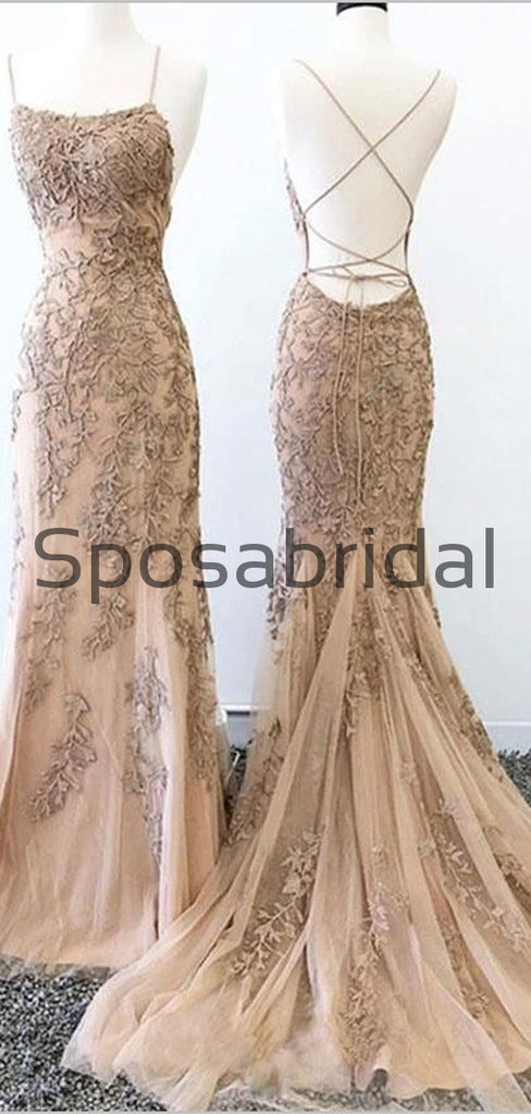 Mermaid Elegant Lace Most Popular Modest Long Prom Dresses  PD2268
