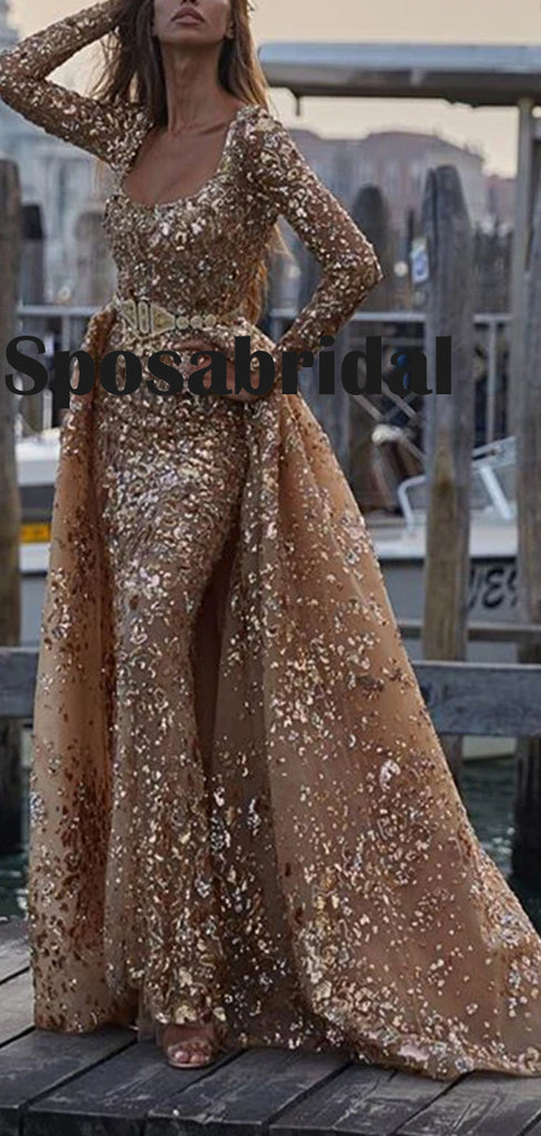 New Arrival Long Sleeves Elegant High Quality Fashion Formal Prom Dresses PD1636