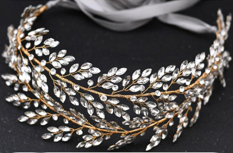 High-quality Handmade Diamond-encrusted Bridal Belt Jewelry Wedding Dress Waist Ornament, Headwear, ORN06