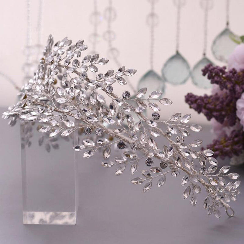 High-quality Handmade Diamond-encrusted Bridal Belt Jewelry Wedding Dress Waist Ornament, Headwear, ORN06