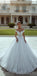 Off the Shoulder Full Lace Elegant Princess Romantic Wedding Dresses,Ball Gown, WD0359