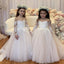 Popular A-line Long Sleeves Lace Cute Flower Girl Dresses FG155