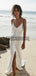 Spaghetti Straps V-Neck Simple Cheap Wedding Dresses WD0524