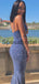 Spaghetti Straps Simple Cheap Mermaid Unique Long Modest Prom Dresses, Sparkly Prom Dress PD1897