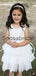 White Tulle Cute Lace Unique Lovely Custom Flower Girl Dresses, FG132