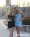 Mismatched Sleeveless Sheath Mini Dresses/ Homecoming Dresses, PD3624