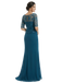 Elegant Chiffon Half Sleeves Floor-Length Sheath Maxi Mother Of The Bride Dresses, SFM004