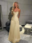 Sexy Off Shoulder Sleeveless A-Line Prom Dress with Beading, PD4067