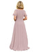 Elegant Chiffon Flutter Sleeves Floor-Length A-Line Maxi Mother Of The Bride Dresses, SFM003