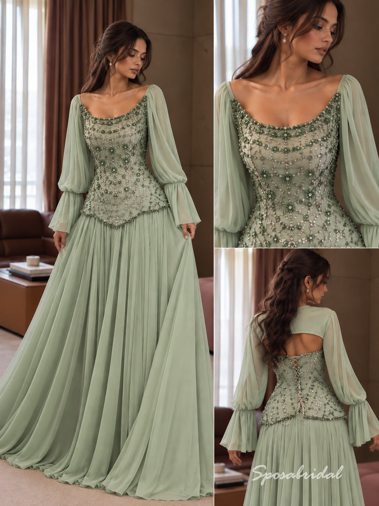 Mint Sweetheart Lace Corset Tulle Evening Dress, Strapless Twist Bodice Floor Length A-Line Gown,PD4350