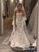 Strapless Lace Corset Mermaid Wedding Dress, Full Lace Fit and Flare Bridal Gown, WD3145