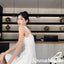 Elegant White Satin Spaghetti Straps Sleeveless A-Line Short Prom Dresses/Homecoming Dresses, PD3522