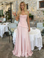 Elegant Soft Satin Sweetheart Sleeveless A-Line Prom Dress, PD4075