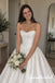 Strapless Sweetheart Neck Satin Corset Bodice Ball Gown Wedding Bridal Dress, WD3129