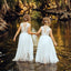 Cute Wedding Guest Dress Spaghetti Straps Lace Unique A-Line Flower Girl Dresses, FG1460