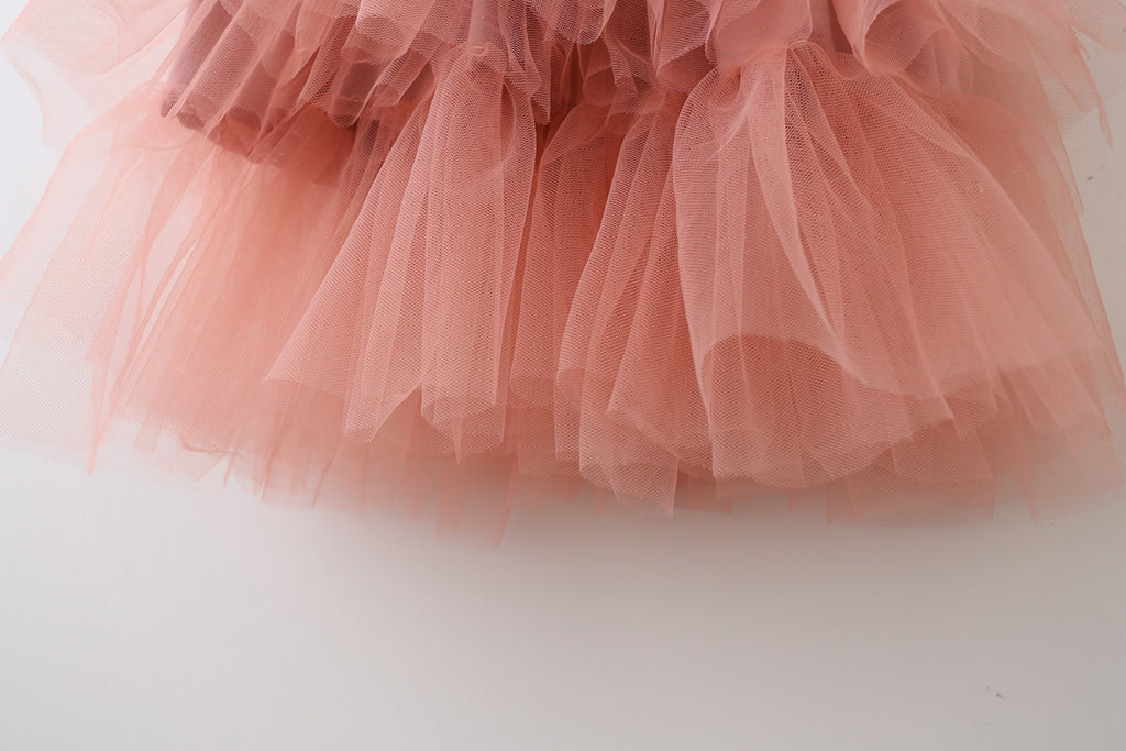 Sweet Wedding Guest Dress Spaghetti Straps Tulle Unique A-Line Flower Girl Dresses, FG1469