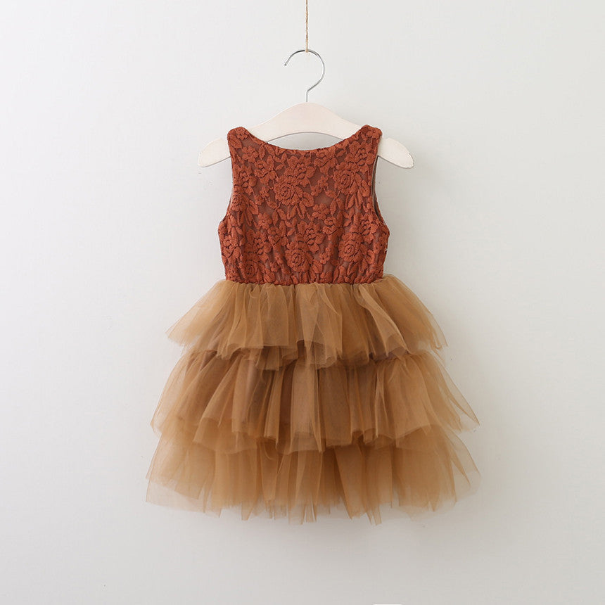 Sweet Wedding Guest Dress Spaghetti Straps Tulle Unique A-Line Flower Girl Dresses, FG1469