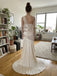 Ivory One Shoulder Satin Cutout Pleated Mermaid Dress,PD4312