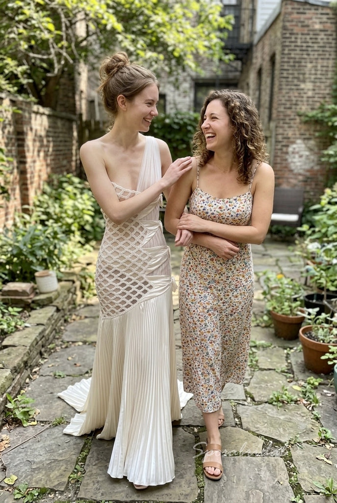 Ivory One Shoulder Satin Cutout Pleated Mermaid Dress,PD4312
