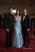 Light Blue Sweetheart Pleated Ruffled Mermaid Formal Dress,PD4315
