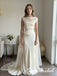 Ivory Satin Draped Cowl Corset Cape Sleeve Floor Length Prom Dress, PD4295