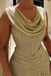 Elegant Chiffon Spaghetti Straps Cowl Mother Of The Bride Dresses, SFM013