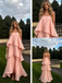 Romantic Pink Strapless Tiered Maxi Dress, Flowy Formal Gown Perfect for Wedding & Prom, PD4234