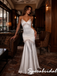 Ivory Satin Maxi Dress With Lace Cutouts V-Neck Spaghetti Strap Formal Gown, PD4260
