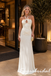 Cream Halter Keyhole Twist Knot Jersey Mermaid Wedding Guest Dress, PD4261