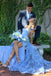 Sky-Blue Off-the-Shoulder Prom Dress with Lace Overlay and Corset Back, PD4123