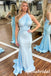 Sexy Convertible Soft Satin Mermaid Long Prom Dresses, PD3763