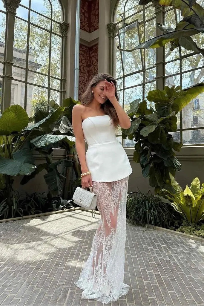 Elegant Satin Sweetheart Sleeveless Mermaid Maxi Prom Dress, PD4047