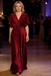 Elegant Velvet Flutter Sleeves Floor-Length A-Line Mother Of The Bride Dresses, SFM006