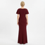 Elegant Crepe Short Sleeves Scoop Sheath Mother Of The Bride Dresses, SFM011