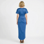 Elegant Soft Satin Short Sleeves V-Neck High-Low Sheath Mother Of The Bride Dresses, SFM010